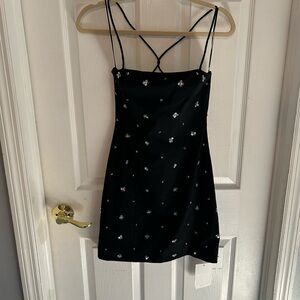 Endless Rose Mini black dress with sequin detail